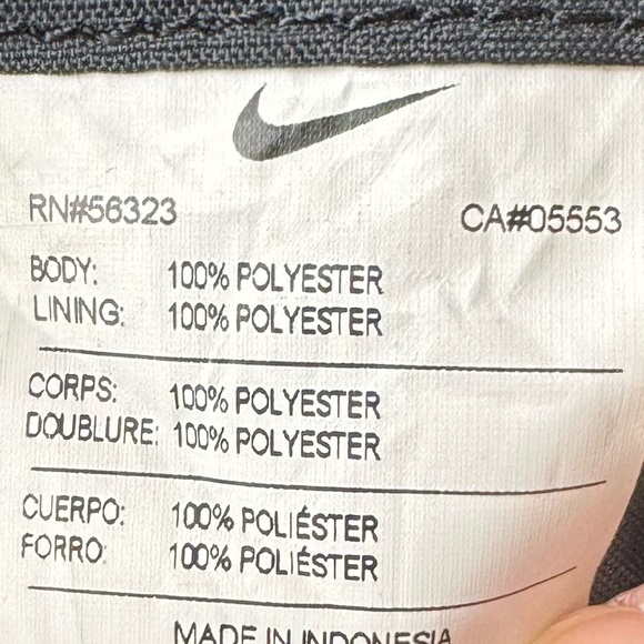 Nike Unisex Black Brasilia Just Do It Training Drawstring Gym Sack Backpack - Picture 7 of 8